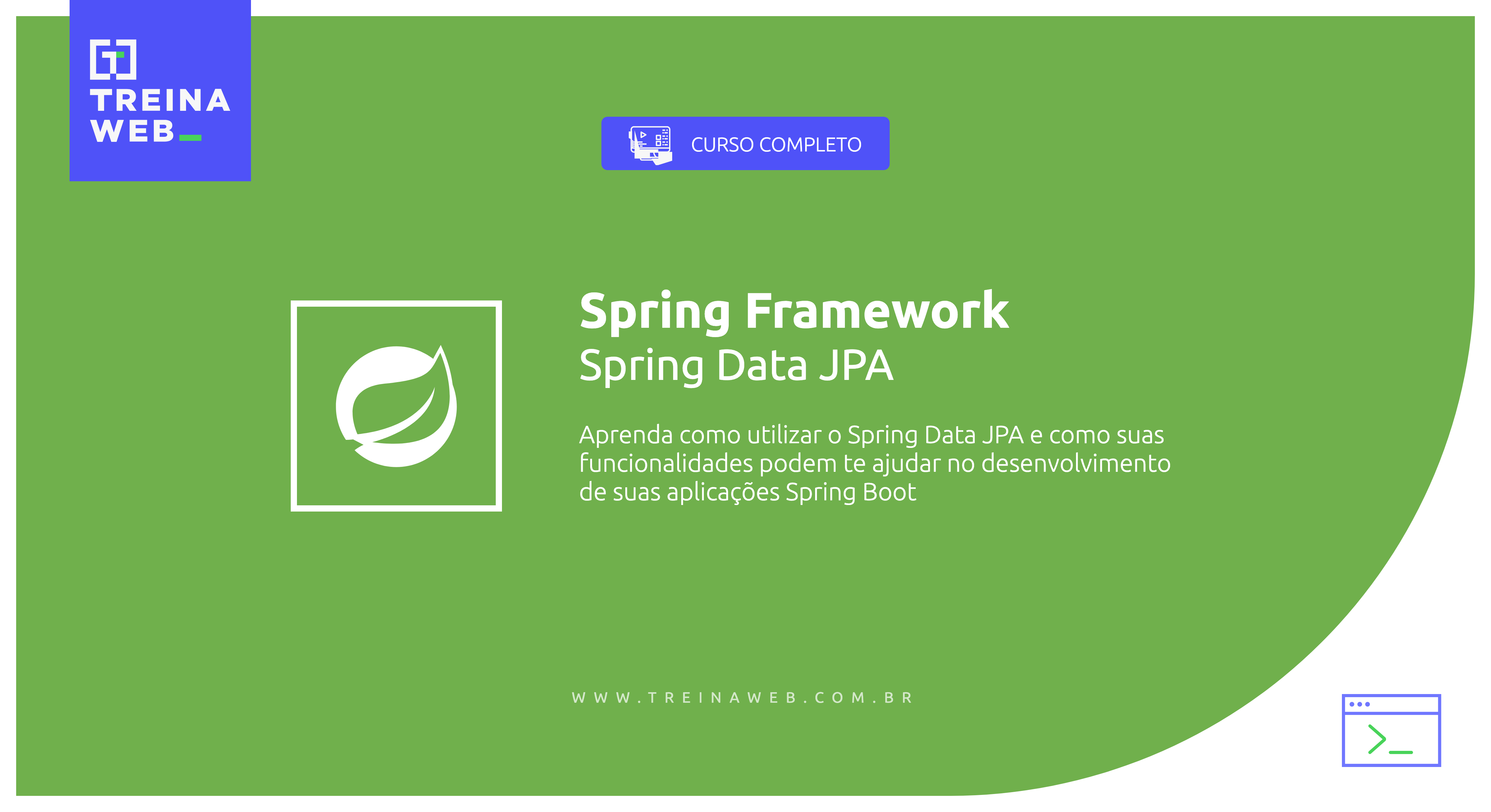 Imagem ilustrativa do curso Spring Framework - Spring Data JPA