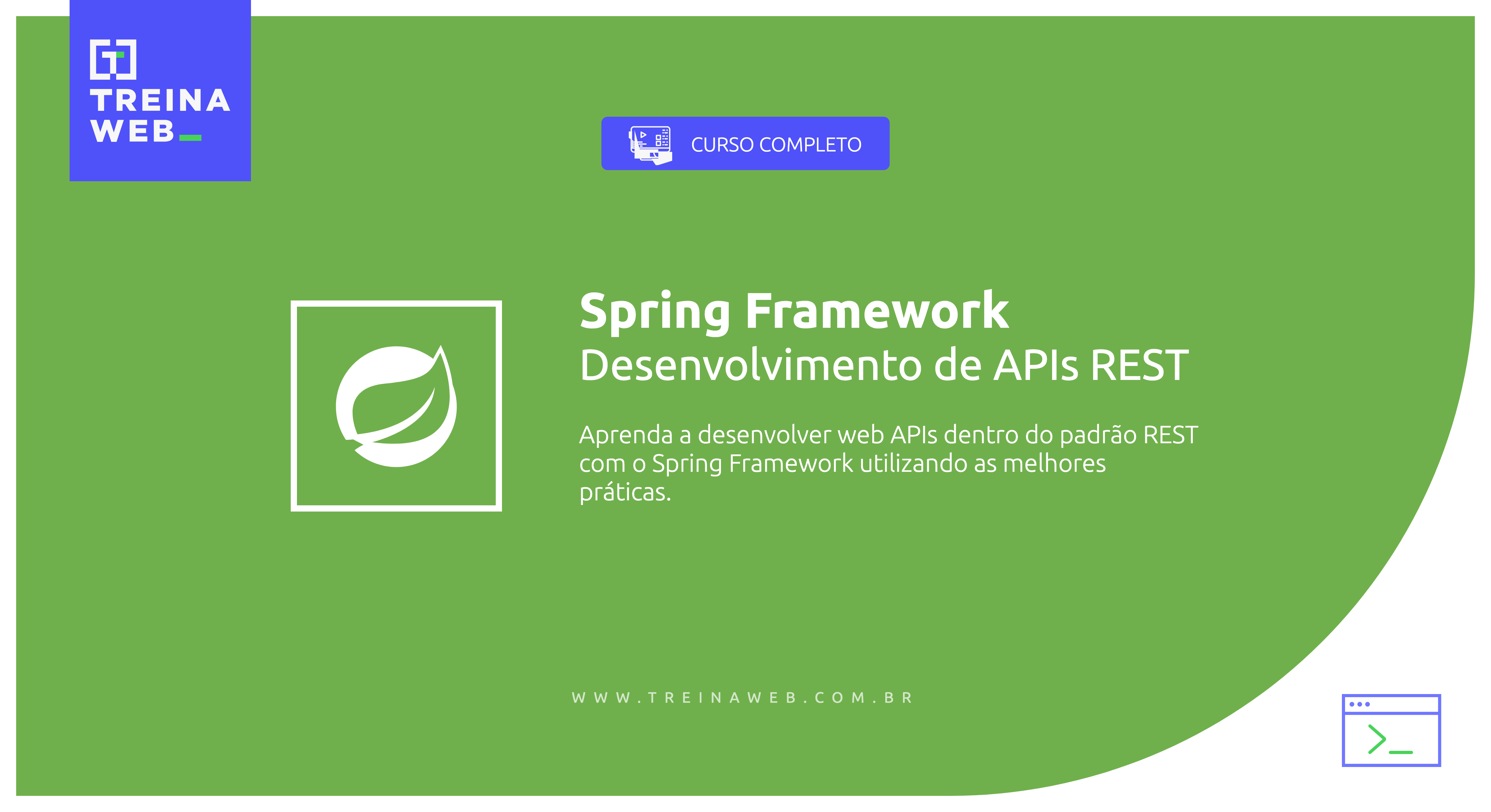 Imagem ilustrativa do curso Spring Framework - Desenvolvimento de APIs REST